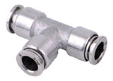 Stainless steel push to connect fittings